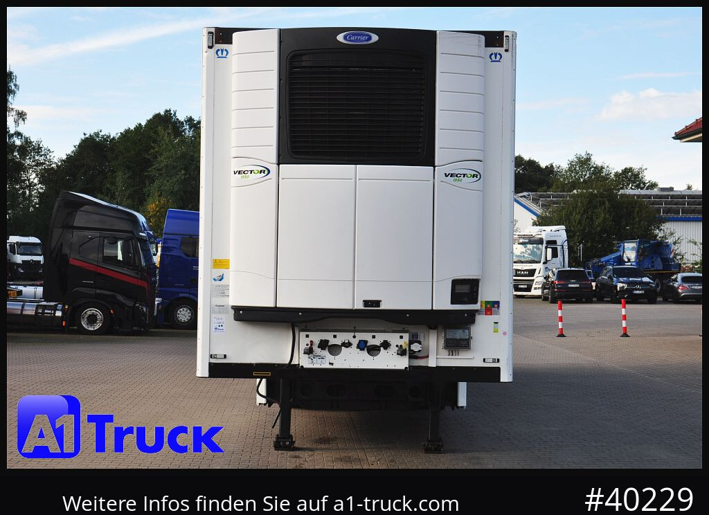 Refrigerator semi-trailer KRONE SDR 27 Carrier 1950. LBW, Taillift,Blumen, 3077Std.: picture 6