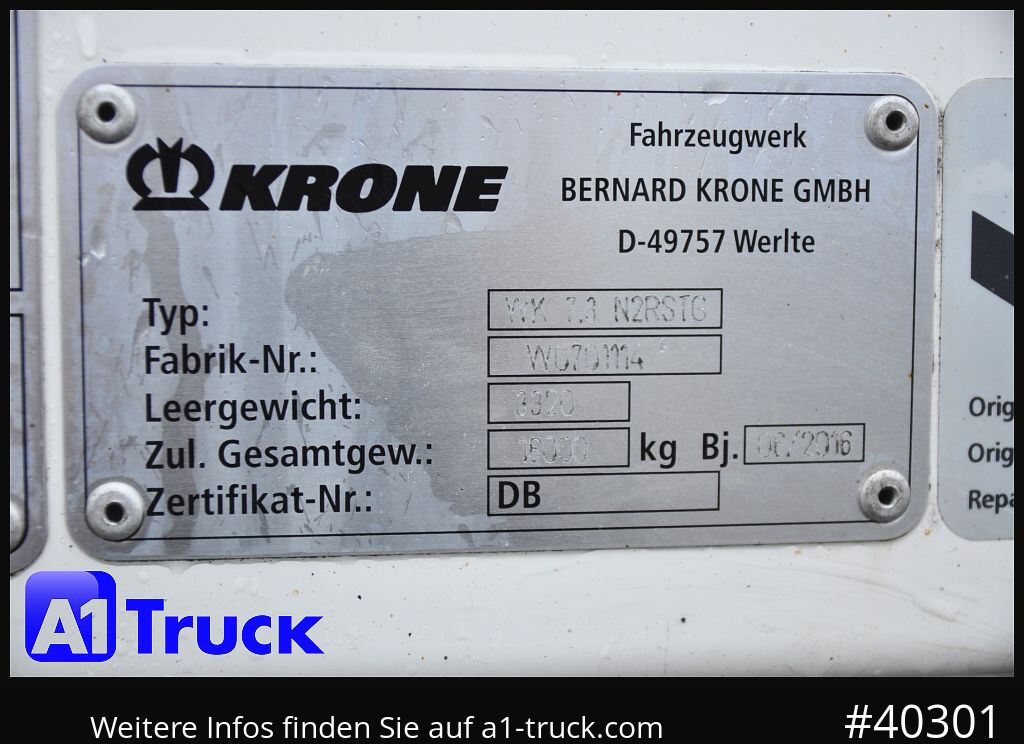 Swap body - box KRONE WB BDF 7,45 Koffer, 2720mm innen, Zurrösen: picture 8 Swap body - box KRONE WB BDF 7,45 Koffer, 2720mm innen, Zurrösen: picture 8