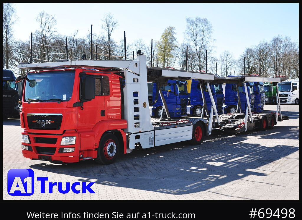 Autotransporter truck MAN 18.400 TGX, Autotransporter Kässbohrer,: picture 12