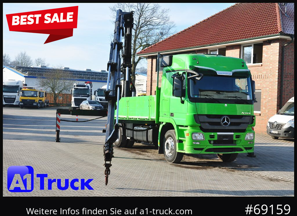 MERCEDES-BENZ Actros 1844 MP3, Kran MKG 291 HP 5+3 Funk, TÜV 06/2026 - Crane truck: picture 1 MERCEDES-BENZ Actros 1844 MP3, Kran MKG 291 HP 5+3 Funk, TÜV 06/2026 - Crane truck: picture 1