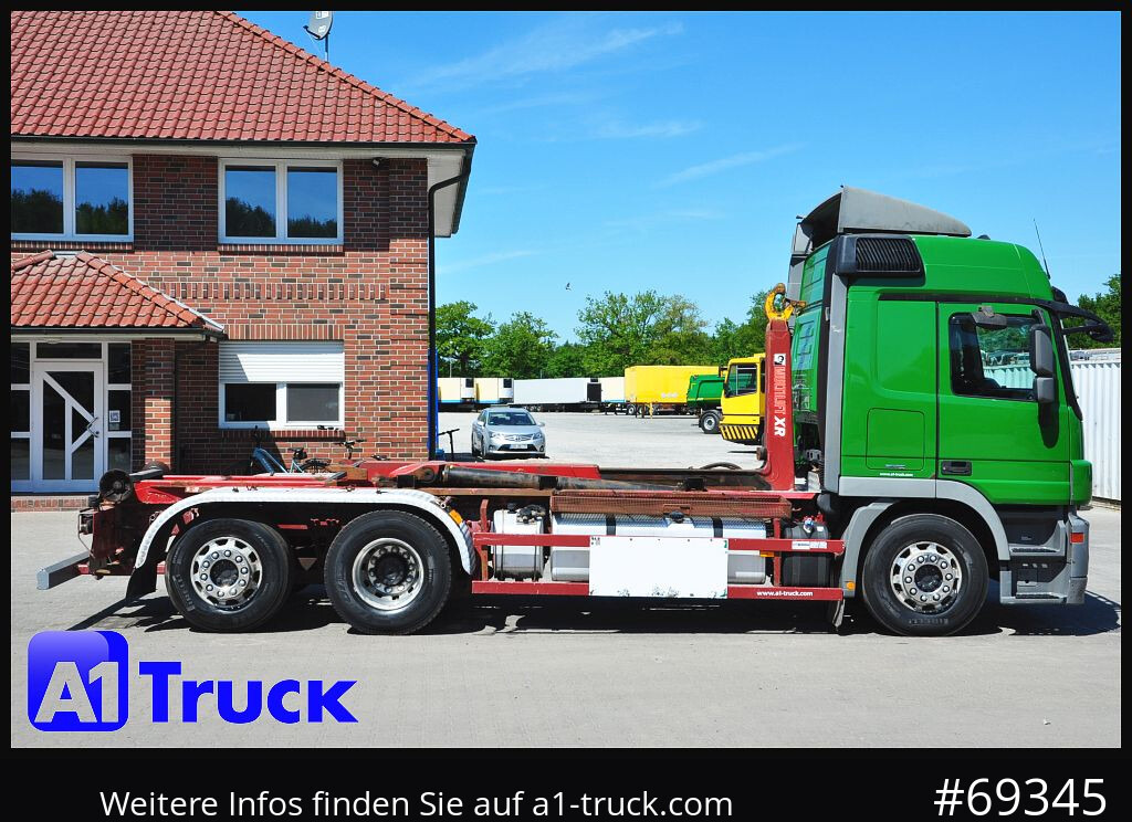 Hook lift truck MERCEDES-BENZ Actros 2544 MP, HIAB XR 21S, Retarder: picture 8