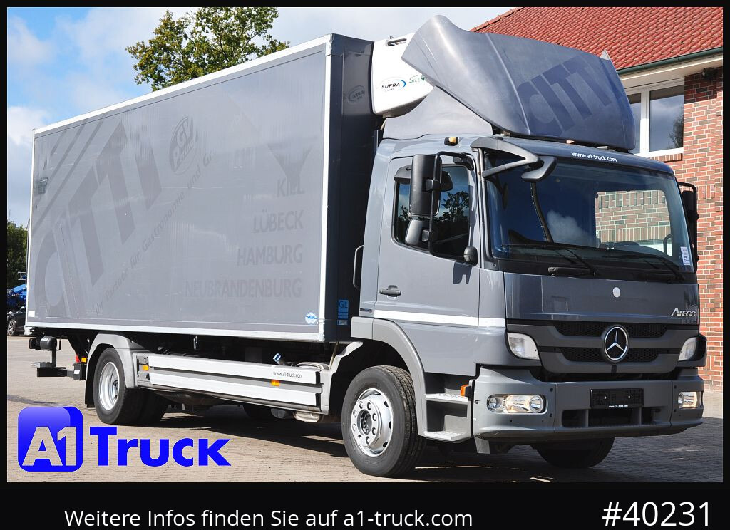 MERCEDES-BENZ Atego 1222, Kühlkoffer, Carrier Supra 850 Mt, LBW - Refrigerator truck: picture 1 MERCEDES-BENZ Atego 1222, Kühlkoffer, Carrier Supra 850 Mt, LBW - Refrigerator truck: picture 1