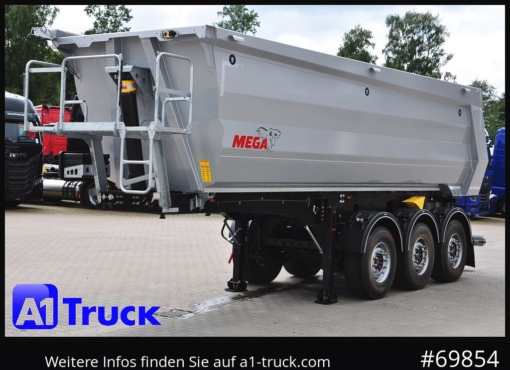 New Tipper semi-trailer REISCH Mega  28m³ Lift Stahl  SAF Hardox: picture 11