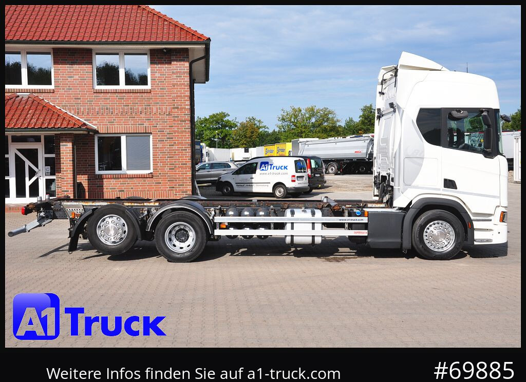 Container transporter/ Swap body truck SCANIA R 450, Midi 7,82, Lenkachse, 1 Vorbesitzer: picture 8