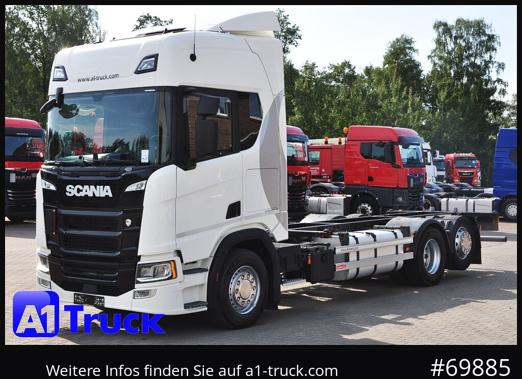 Container transporter/ Swap body truck SCANIA R 450, Midi 7,82, Lenkachse, 1 Vorbesitzer: picture 13