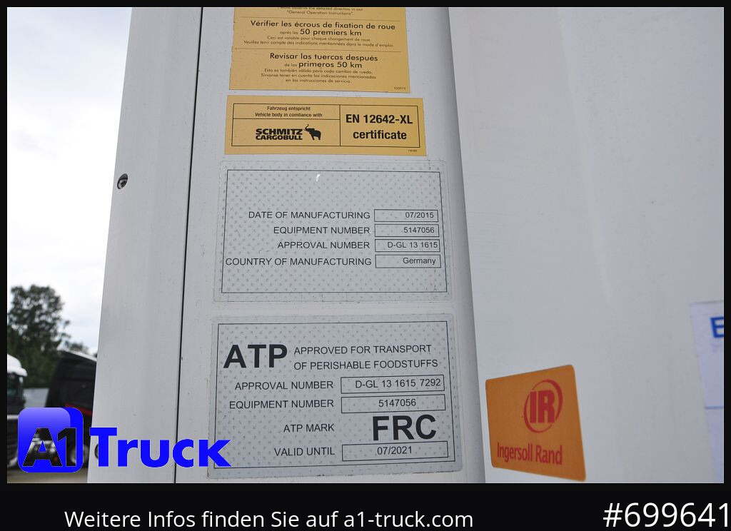 SCHMITZ SCB FP 60, SLXe 300 Doppelstock 4473 BStd. - Refrigerator semi-trailer: picture 3 SCHMITZ SCB FP 60, SLXe 300 Doppelstock 4473 BStd. - Refrigerator semi-trailer: picture 3
