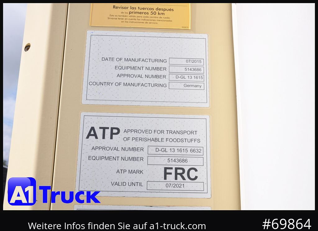 SCHMITZ SKO FP60, Carrier 1950 Mt. Doppelstock Lift, - Refrigerator semi-trailer: picture 2 SCHMITZ SKO FP60, Carrier 1950 Mt. Doppelstock Lift, - Refrigerator semi-trailer: picture 2