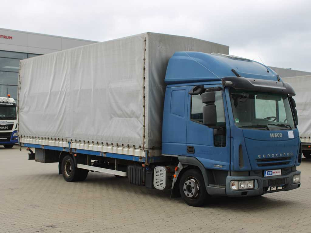 Iveco EUROCARGO 75E18, EURO 4, PNEU 80% - Curtainsider truck: picture 3 Iveco EUROCARGO 75E18, EURO 4, PNEU 80% - Curtainsider truck: picture 3
