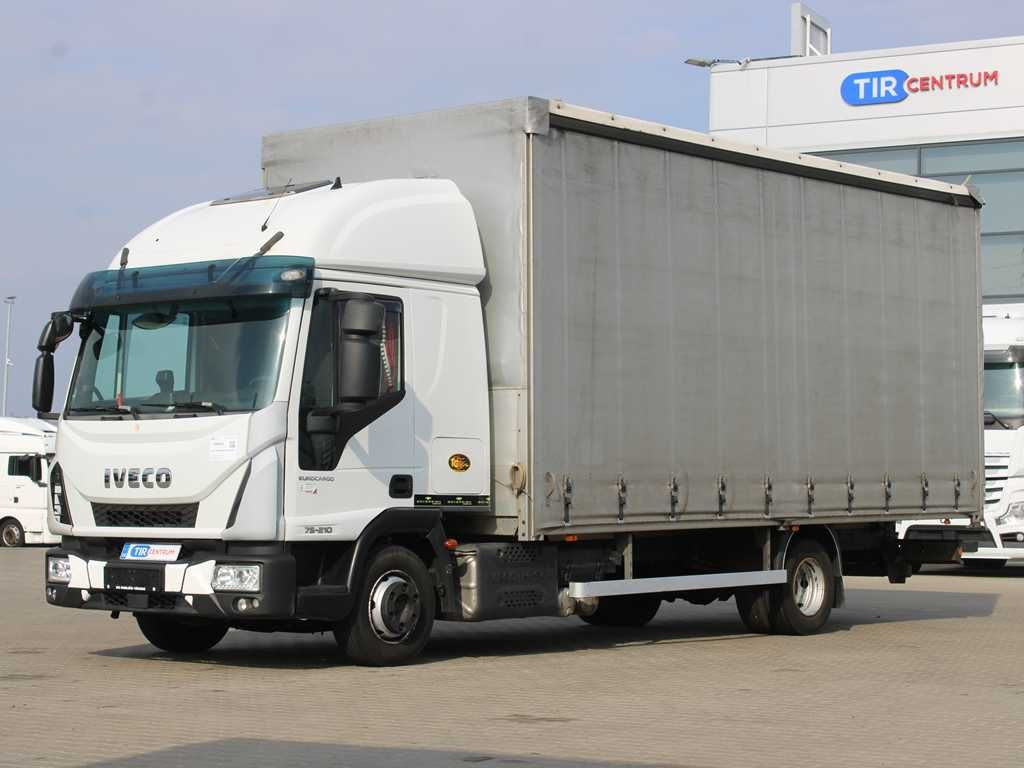 Iveco EUROCARGO 75E210, EURO 6, PNEU 80% - Curtainsider truck: picture 1 Iveco EUROCARGO 75E210, EURO 6, PNEU 80% - Curtainsider truck: picture 1