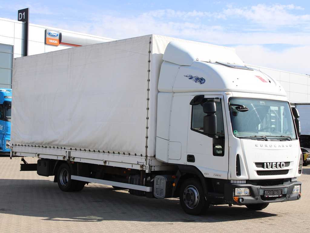 Iveco EUROCARGO ML 75E18, EURO 5EEV, PNEU 90%, SIDE - Curtainsider truck: picture 2 Iveco EUROCARGO ML 75E18, EURO 5EEV, PNEU 90%, SIDE - Curtainsider truck: picture 2
