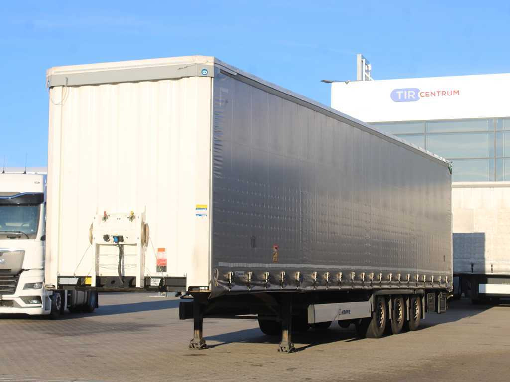 Krone SD, LOWDECK, LIFTING AXLE, MULTILOCK, LIFTING ROOF - Curtainsider semi-trailer: picture 1 Krone SD, LOWDECK, LIFTING AXLE, MULTILOCK, LIFTING ROOF - Curtainsider semi-trailer: picture 1