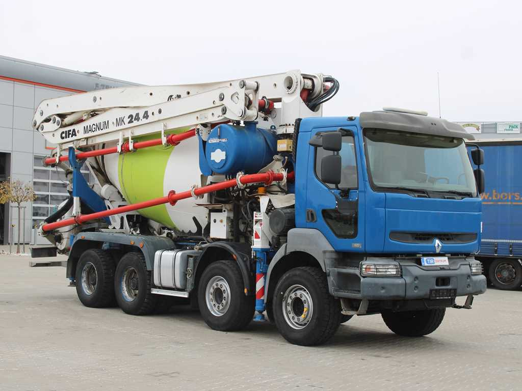 Renault KERAX 420, EURO 3, 7m3, 8X4, CIFA MAGNUM MK 24.4 CONCRETE PUMP - Mixer pump truck: picture 3 Renault KERAX 420, EURO 3, 7m3, 8X4, CIFA MAGNUM MK 24.4 CONCRETE PUMP - Mixer pump truck: picture 3