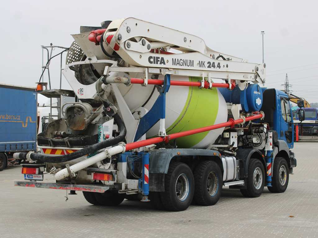 Renault KERAX 420, EURO 3, 7m3, 8X4, CIFA MAGNUM MK 24.4 CONCRETE PUMP - Mixer pump truck: picture 4 Renault KERAX 420, EURO 3, 7m3, 8X4, CIFA MAGNUM MK 24.4 CONCRETE PUMP - Mixer pump truck: picture 4