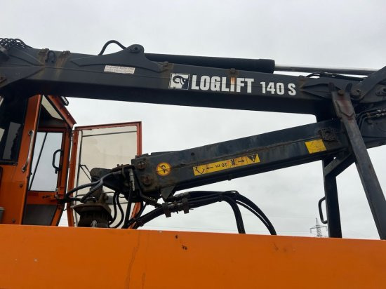 Container transporter/ Swap body trailer Plateau-Wechselpritsche mit Loglift 140S inkl. Rotator und Greifer: picture 9