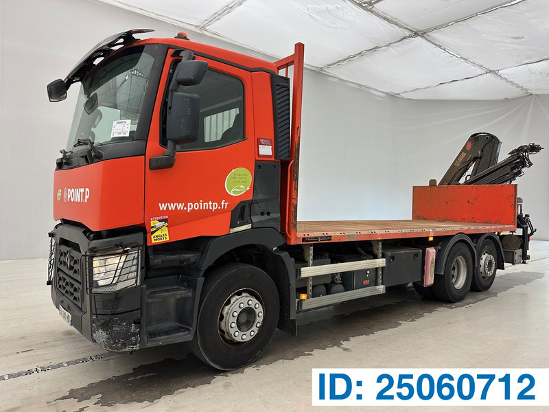 Renault C 430 - 6x2 - Dropside/ Flatbed truck, Crane truck: picture 1 Renault C 430 - 6x2 - Dropside/ Flatbed truck, Crane truck: picture 1
