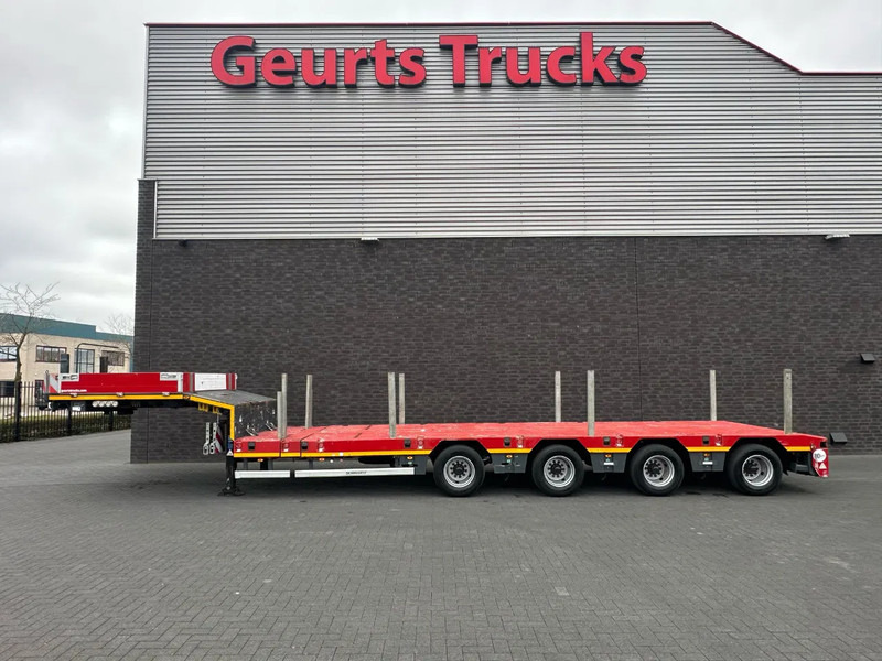 SCHEUERLE EUROAXLE 1T4 4 ASSER UITSCHUIFBARE SEMIE MET 12 TONS HYDRAULICHE EURO ASSEN HYDRAULICH GESTUURD SEMI-DIEPLADER / TIEFLADER / LO - Low loader semi-trailer: picture 1 SCHEUERLE EUROAXLE 1T4 4 ASSER UITSCHUIFBARE SEMIE MET 12 TONS HYDRAULICHE EURO ASSEN HYDRAULICH GESTUURD SEMI-DIEPLADER / TIEFLADER / LO - Low loader semi-trailer: picture 1