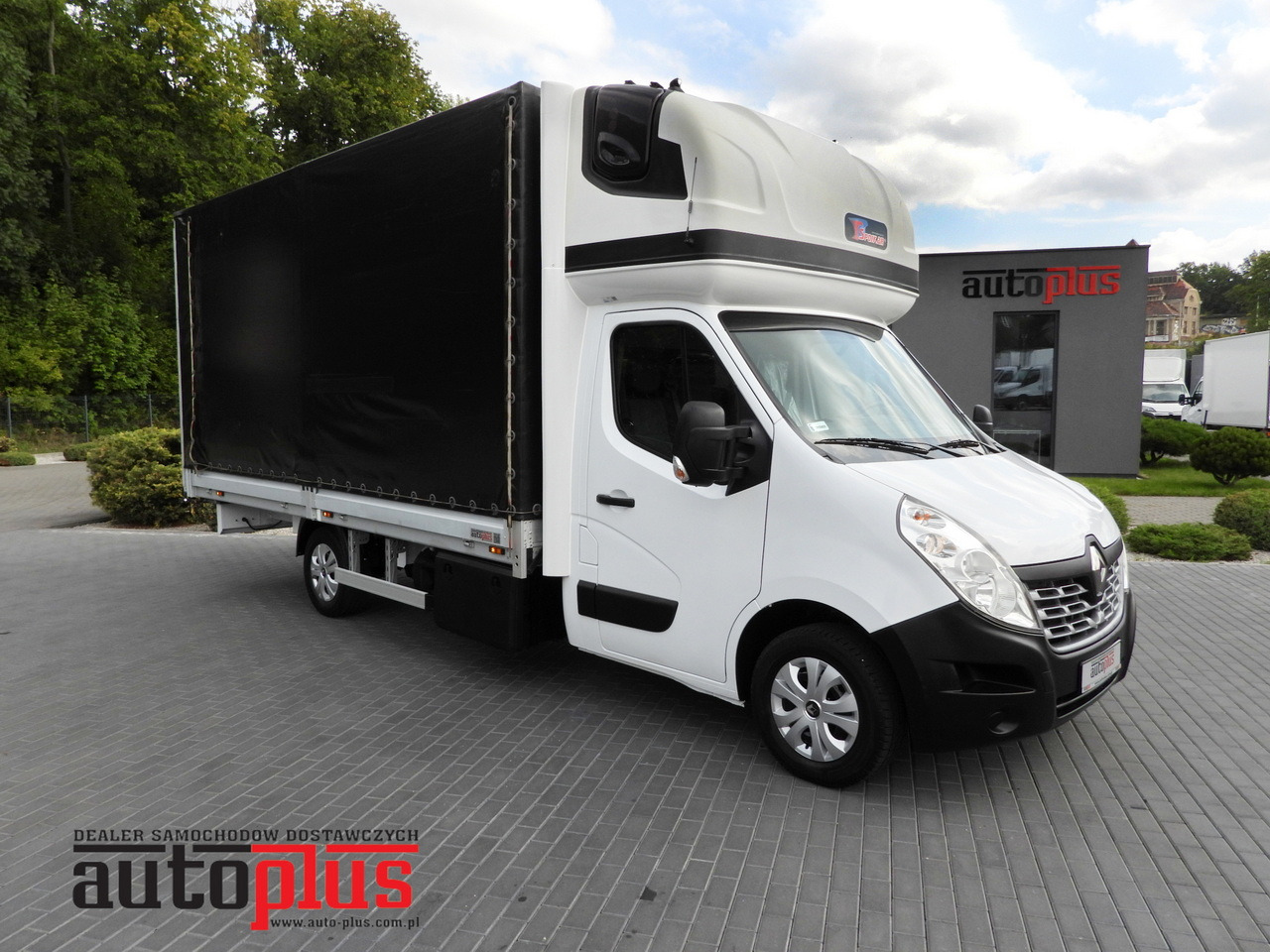 Curtain side van RENAULT MASTER TARPAULIN 10 PALLETS WEBASTO CRUISE CONTROL PNEUMATICS AIR CONDITIONING  170HP: picture 1