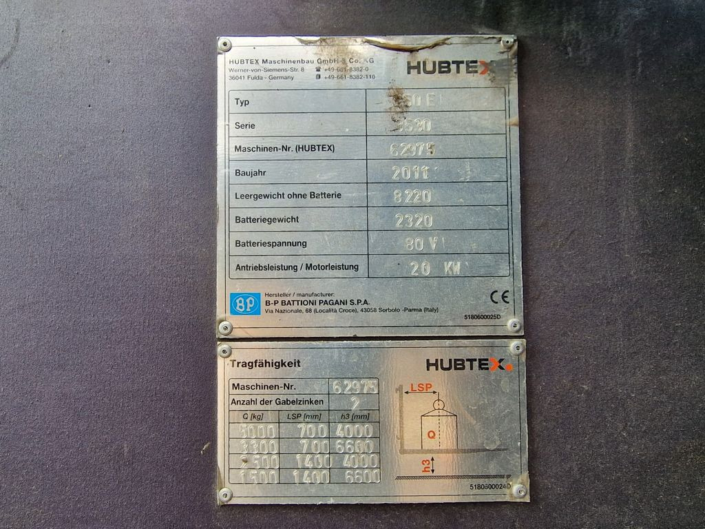 Side loader Hubtex S50E Seiten Stapler / 2011 / 9.086 h: picture 22