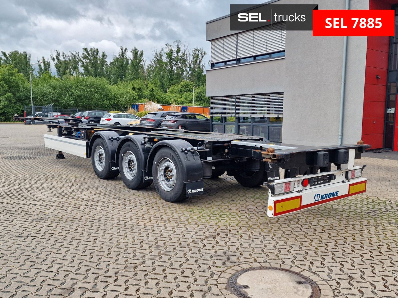 Container transporter/ Swap body semi-trailer Krone SD / Teleskop / Liftachse: picture 7