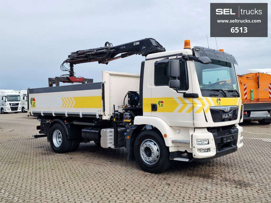 MAN TGM 18.340 / HIAB 111 ES-3DUO / Kipper - Tipper, Crane truck: picture 3 MAN TGM 18.340 / HIAB 111 ES-3DUO / Kipper - Tipper, Crane truck: picture 3