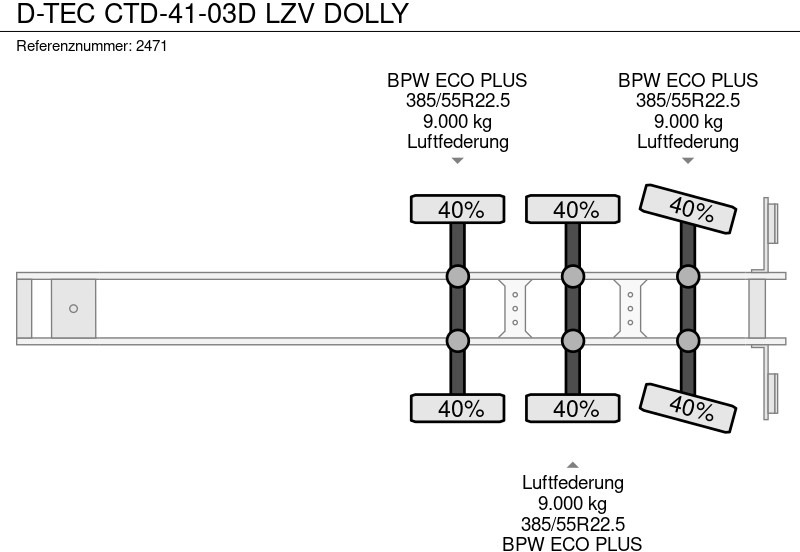 Container transporter/ Swap body semi-trailer D-Tec CTD-41-03D LZV DOLLY: picture 15