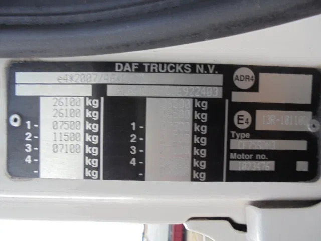Leasing of DAF CF 75.250 6X2 EEV DAF CF 75.250 6X2 EEV: picture 19