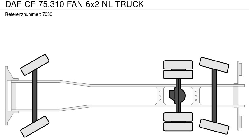 Cab chassis truck DAF CF 75.310 FAN 6x2 NL TRUCK: picture 17