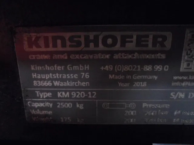 Kinshofer KM 920-12 - Loader crane: picture 5 Kinshofer KM 920-12 - Loader crane: picture 5