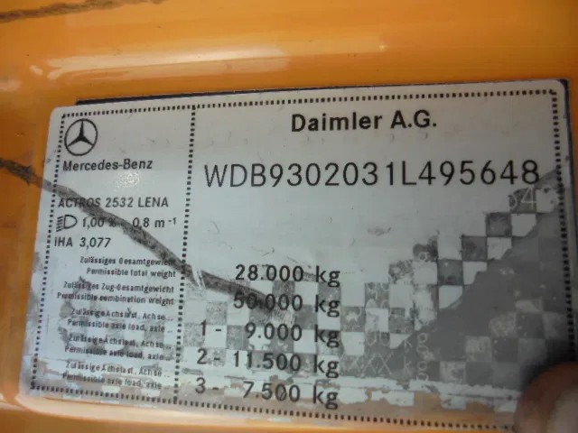 Vacuum truck Mercedes-Benz Actros 2532 LENA ADR: picture 20
