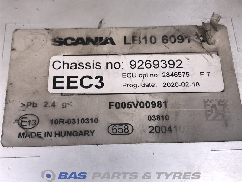 Scania EEC3 Regeleenheid Scania 2237514 - Electrical system for Truck: picture 3 Scania EEC3 Regeleenheid Scania 2237514 - Electrical system for Truck: picture 3