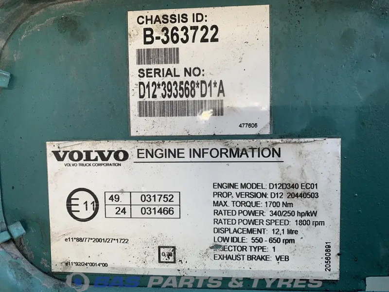Volvo FM2 - Engine for Truck: picture 5 Volvo FM2 - Engine for Truck: picture 5