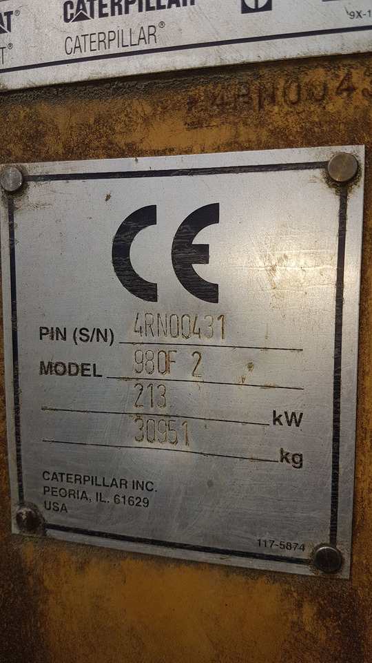 Wheel loader CATERPILLAR 980FII: picture 6