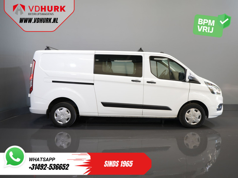 Small van, Combi van Ford Transit Custom 2.0 TDCI L2 Trend DC Dubbel Cabine BPM VRIJ! Stoelverw./ Carplay/ 2.7t Trekverm./ Navi/ PDC/ Cruise: picture 11