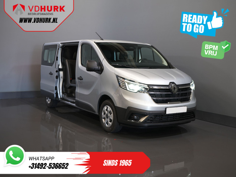 Small van, Combi van Renault Trafic 2.0 dCi 130 pk L2 BPM VRIJ! DC Dubbel Cabine LED/ 2xSchuifdeur/ Navi/ Carplay/ Camera/ PDC/ Cruise: picture 9