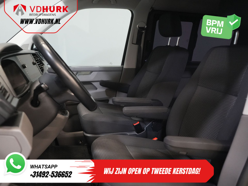 Small van, Combi van Volkswagen Transporter T6.1 2.0 TDI 150 pk DSG Aut. L2 DC Dubbel Cabine (DEMO) BPM VRIJ! Adapt. Cruise/ 2.5t Trekhaak/ NAVI/ Carplay/ PDC/ LMV/ Airco: picture 12