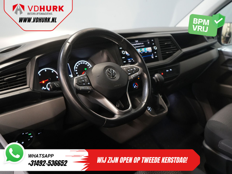 Small van, Combi van Volkswagen Transporter T6.1 2.0 TDI 150 pk DSG Aut. L2 DC Dubbel Cabine (DEMO) BPM VRIJ! Adapt. Cruise/ 2.5t Trekhaak/ NAVI/ Carplay/ PDC/ LMV/ Airco: picture 14