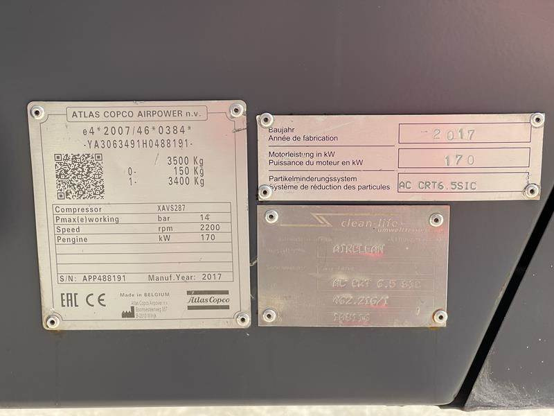 Atlas-Copco XAVS 287 - Air compressor: picture 4 Atlas-Copco XAVS 287 - Air compressor: picture 4