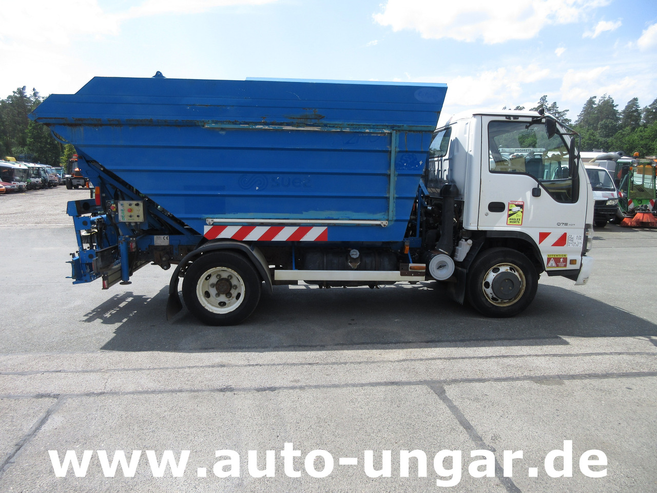 Garbage truck ISUZU NQR Smoother Q75 Y07 Müllwagen 8m³ TECNO 7.500kg Kipper Presse Lifter: picture 7
