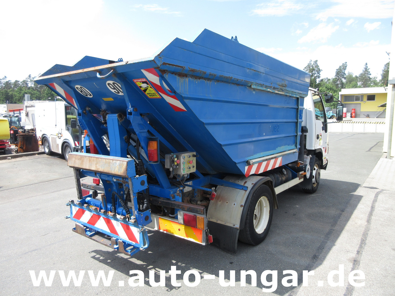 Garbage truck ISUZU NQR Smoother Q75 Y07 Müllwagen 8m³ TECNO 7.500kg Kipper Presse Lifter: picture 6