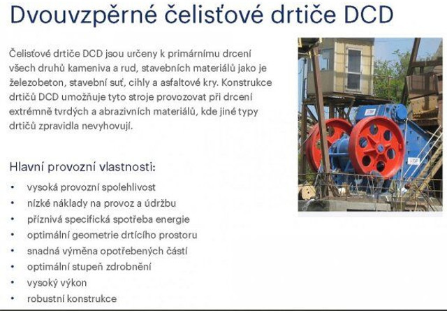 DCD - 4706 (CZ) 405-860 t/h DEMONTovan! DISMANTLED - Jaw crusher: picture 5 DCD - 4706 (CZ) 405-860 t/h DEMONTovan! DISMANTLED - Jaw crusher: picture 5