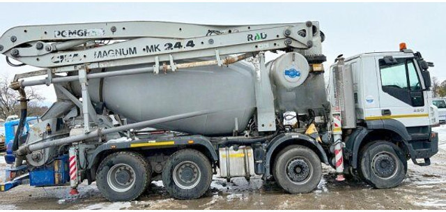 Iveco Trakker 450 +7m3 pumi - Stationary concrete pump: picture 1 Iveco Trakker 450 +7m3 pumi - Stationary concrete pump: picture 1