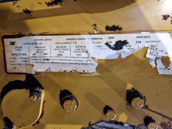 Caterpillar C7 Engine KHX 329D Excavator (Plant) - Engine for Construction machinery: picture 2 Caterpillar C7 Engine KHX 329D Excavator (Plant) - Engine for Construction machinery: picture 2