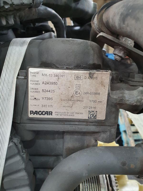 DAF MX-13 340 H1 Engine (truck) – Accident Damaged - Engine for Truck: picture 2 DAF MX-13 340 H1 Engine (truck) – Accident Damaged - Engine for Truck: picture 2