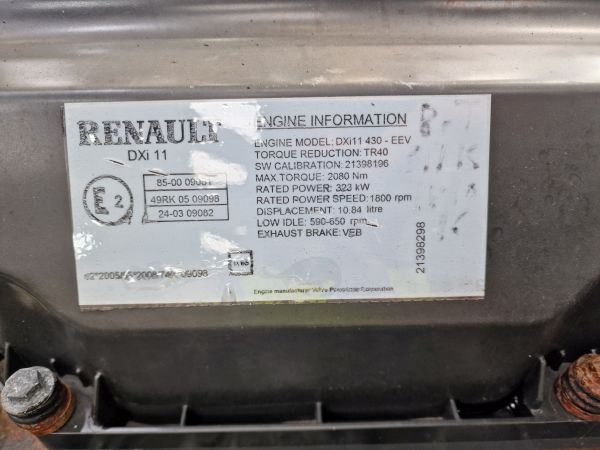 Renault DXI11430-EEV Engine (Truck) - Engine for Truck: picture 2 Renault DXI11430-EEV Engine (Truck) - Engine for Truck: picture 2