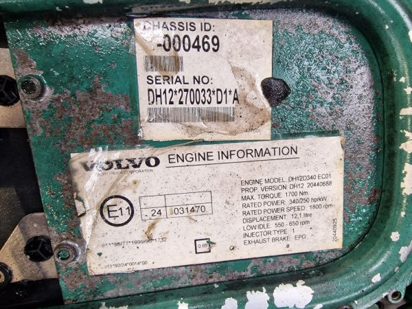 Volvo DH12D340 EC01 Engine (Bus) - Engine: picture 2 Volvo DH12D340 EC01 Engine (Bus) - Engine: picture 2