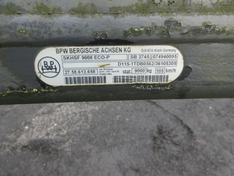 Axle and parts for Truck BPW SKHSF 9008 ECO-P D115-1TDB0562 BPW AS: picture 10