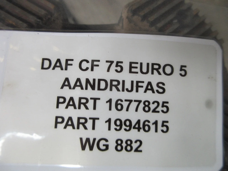 DAF 1677825 // 1994615 AANDRIJFAS DAF CF 75 EURO 5 - Drive shaft for Truck: picture 5 DAF 1677825 // 1994615 AANDRIJFAS DAF CF 75 EURO 5 - Drive shaft for Truck: picture 5