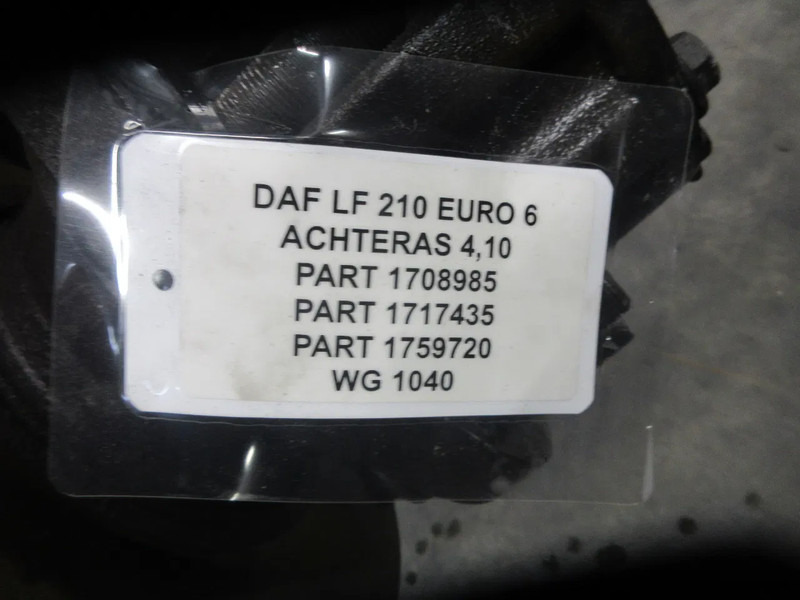 DAF 1708985 // 1717435 // 1759720 ACHTERAS DAF LF 210 EURO 6 RATIO 4,10 - Rear axle for Truck: picture 5 DAF 1708985 // 1717435 // 1759720 ACHTERAS DAF LF 210 EURO 6 RATIO 4,10 - Rear axle for Truck: picture 5