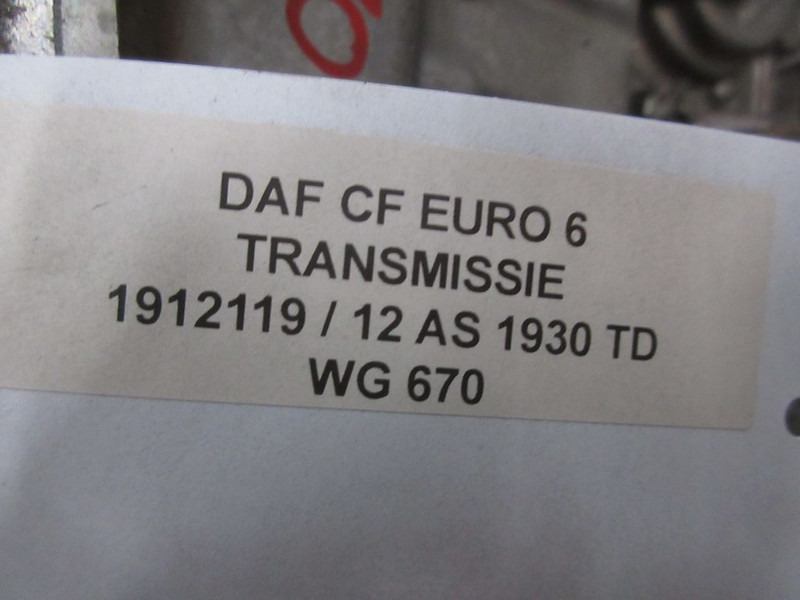 DAF CF 1912119 TRANSMISSIE 12 AS 1930 TD EURO 6 - Gearbox for Truck: picture 5 DAF CF 1912119 TRANSMISSIE 12 AS 1930 TD EURO 6 - Gearbox for Truck: picture 5