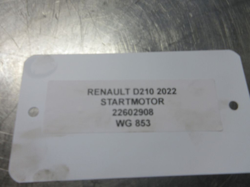 Renault 22602908 STARTMOTOR RENAULT D210 EURO 6 - Starter for Truck: picture 3 Renault 22602908 STARTMOTOR RENAULT D210 EURO 6 - Starter for Truck: picture 3